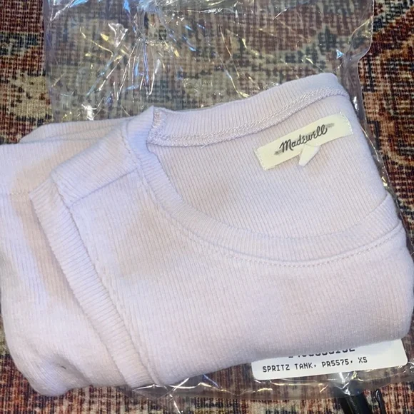 Madewell Ribbed Sleeveless Tank NI101 - Picture 6 of 6